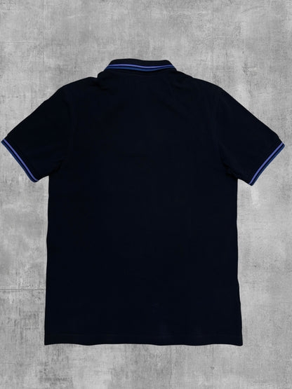 Fred Perry Polo Shirt Schwarz Lila Blau S
