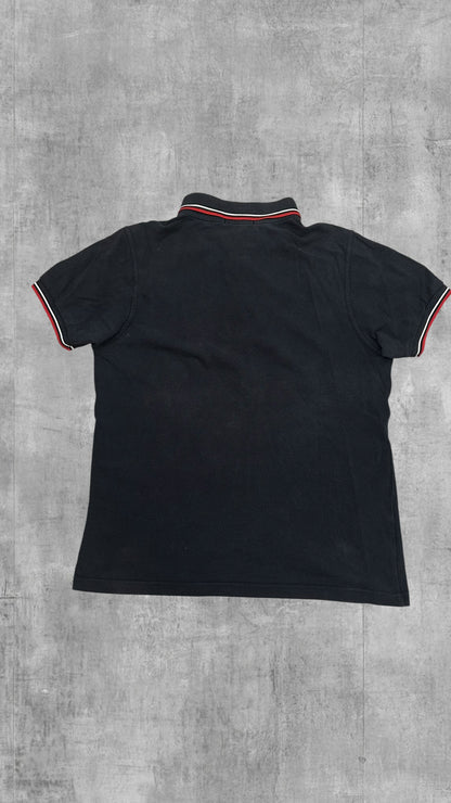 Fred Perry Polo Shirt Schwarz Rot Weiß M Slim Fit