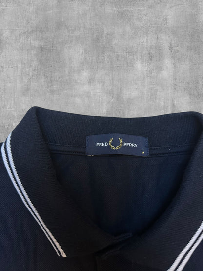 Fred Perry Polo Shirt Schwarz Weiß M (wie neu)