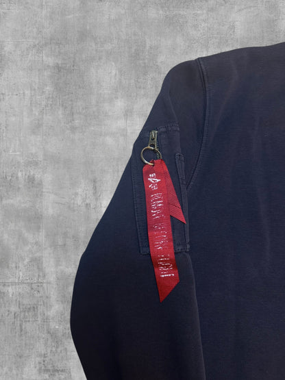 Alpha Industries Sweatshirt Schwarzblau M
