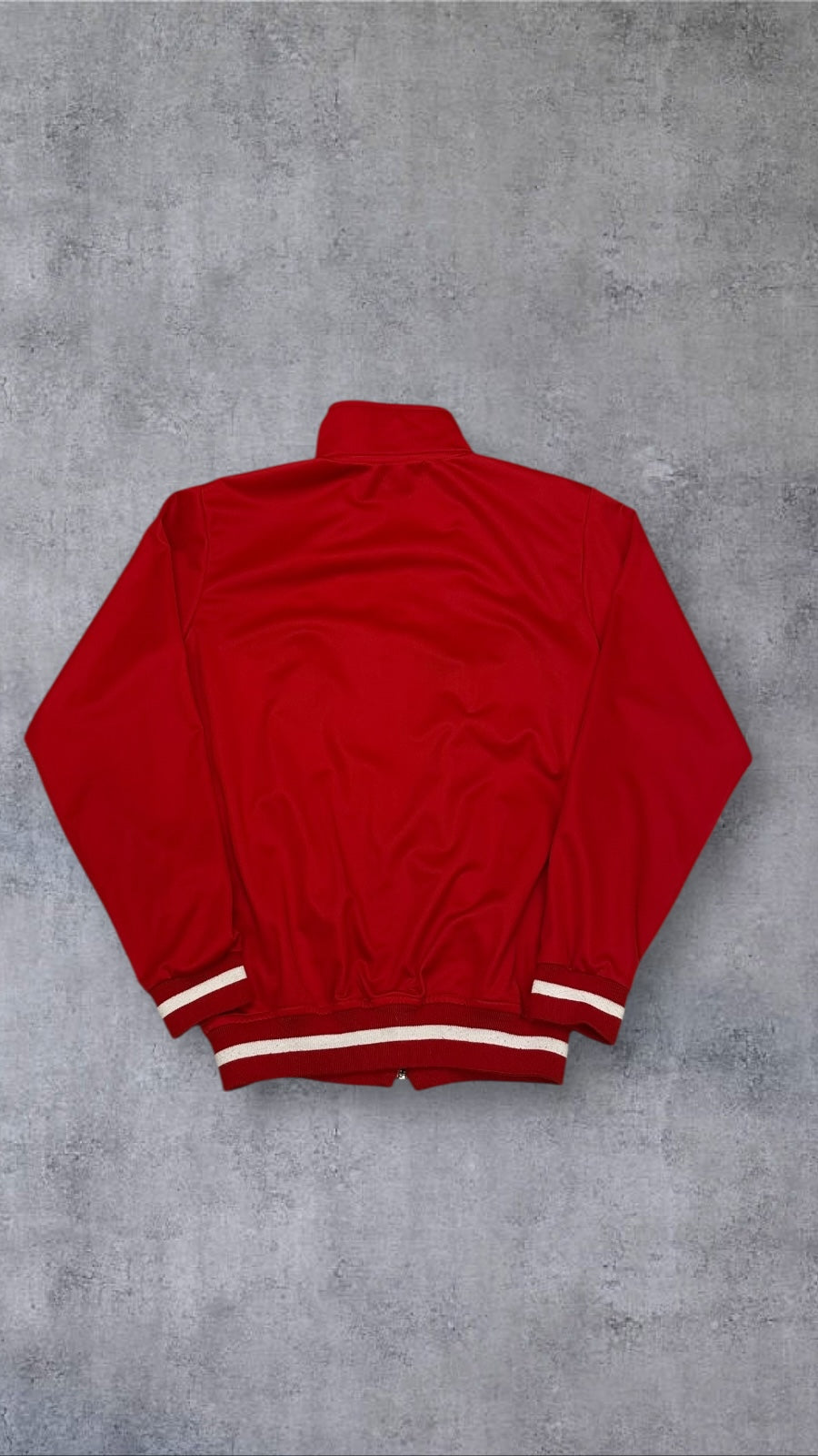 Fred Perry Vintage Trainingsjacke Taped Zip Jacke Rot L