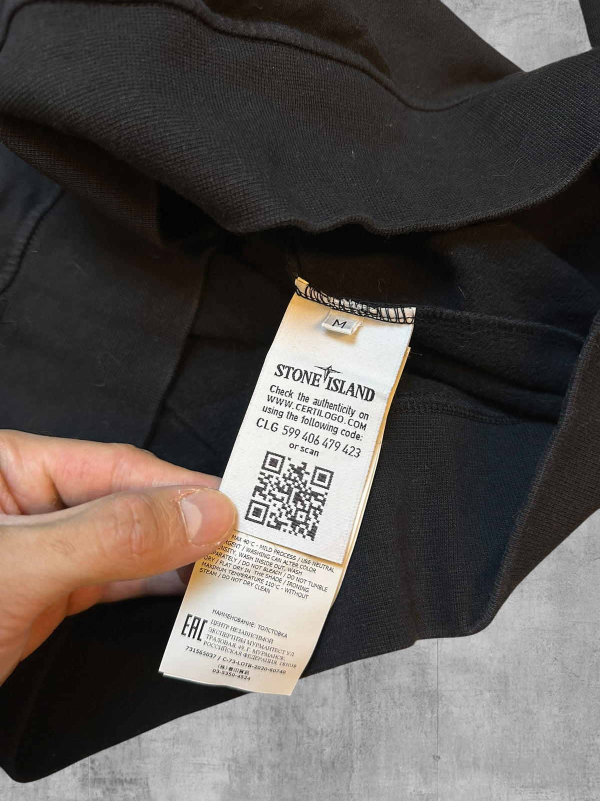 Stone Island Sweatshirt Schwarz M