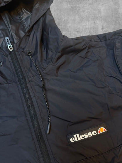 Ellesse dünner Windbreaker Schwarz M