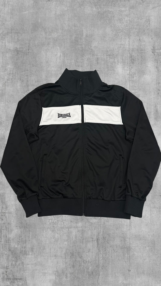 Lonsdale London Trainingsjacke Schwarz Weiß L Slim Fit