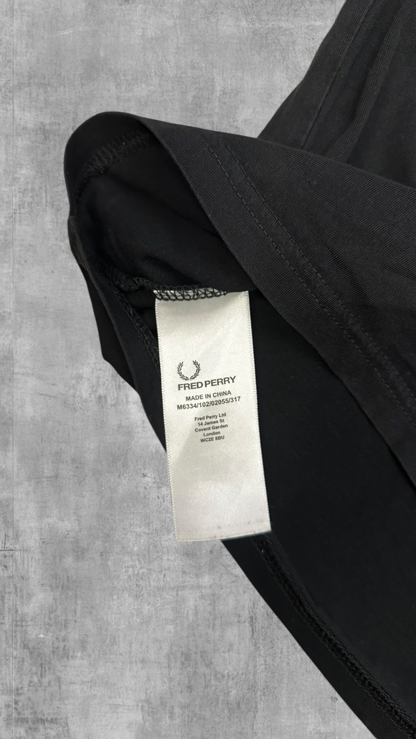 Fred Perry T-shirt Schwarz M