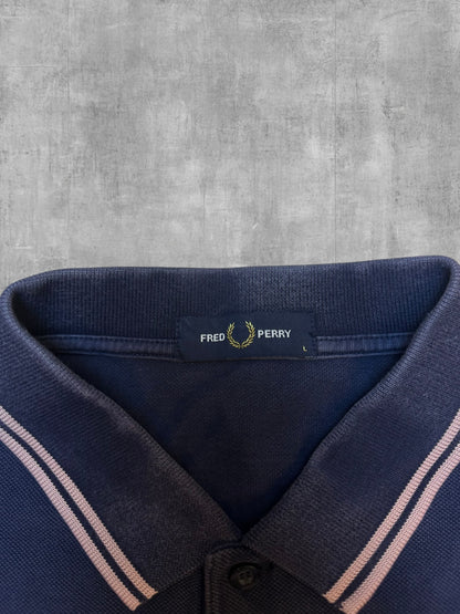 Fred Perry Polo Shirt Schwarzblau Rose L