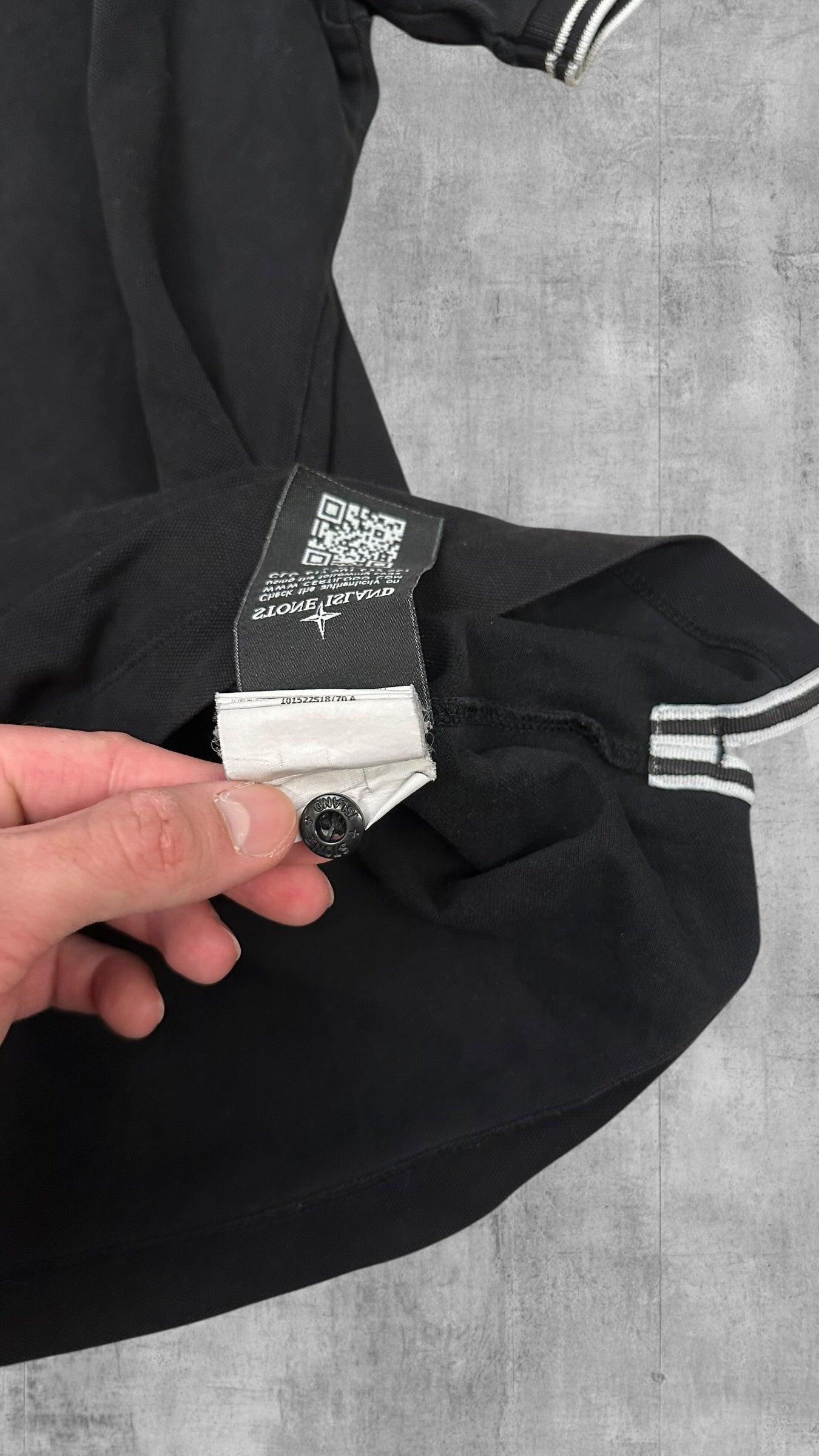 Stone Island Polo Shirt Schwarz S Slim Fit
