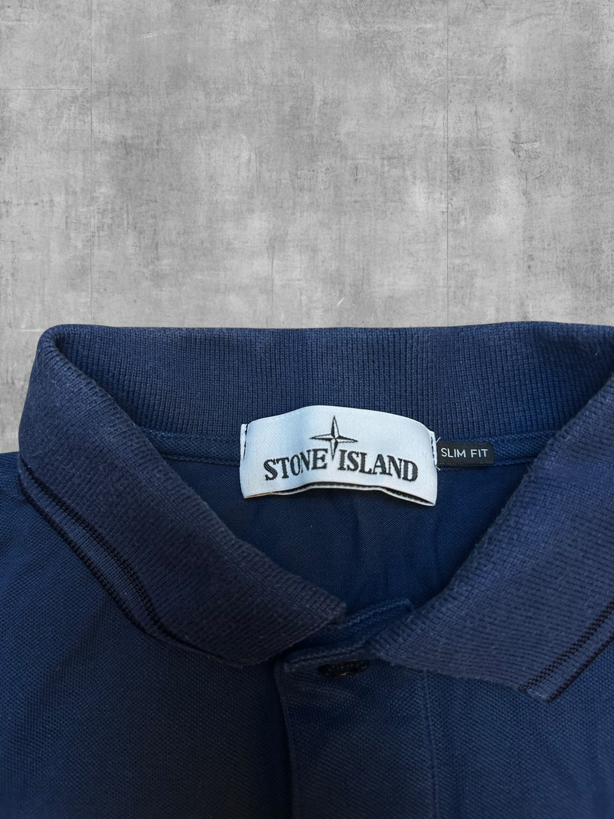 Stone Island Polo Shirt Navy Blau S