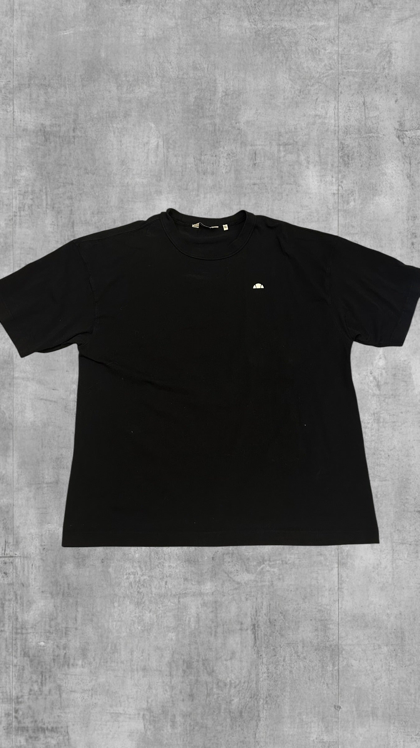 Ellesse T-shirt Schwarz Weiß Backprint XL