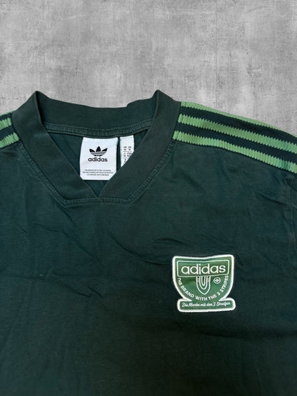 Adidas Vintage T-Shirt Dark Green M-L