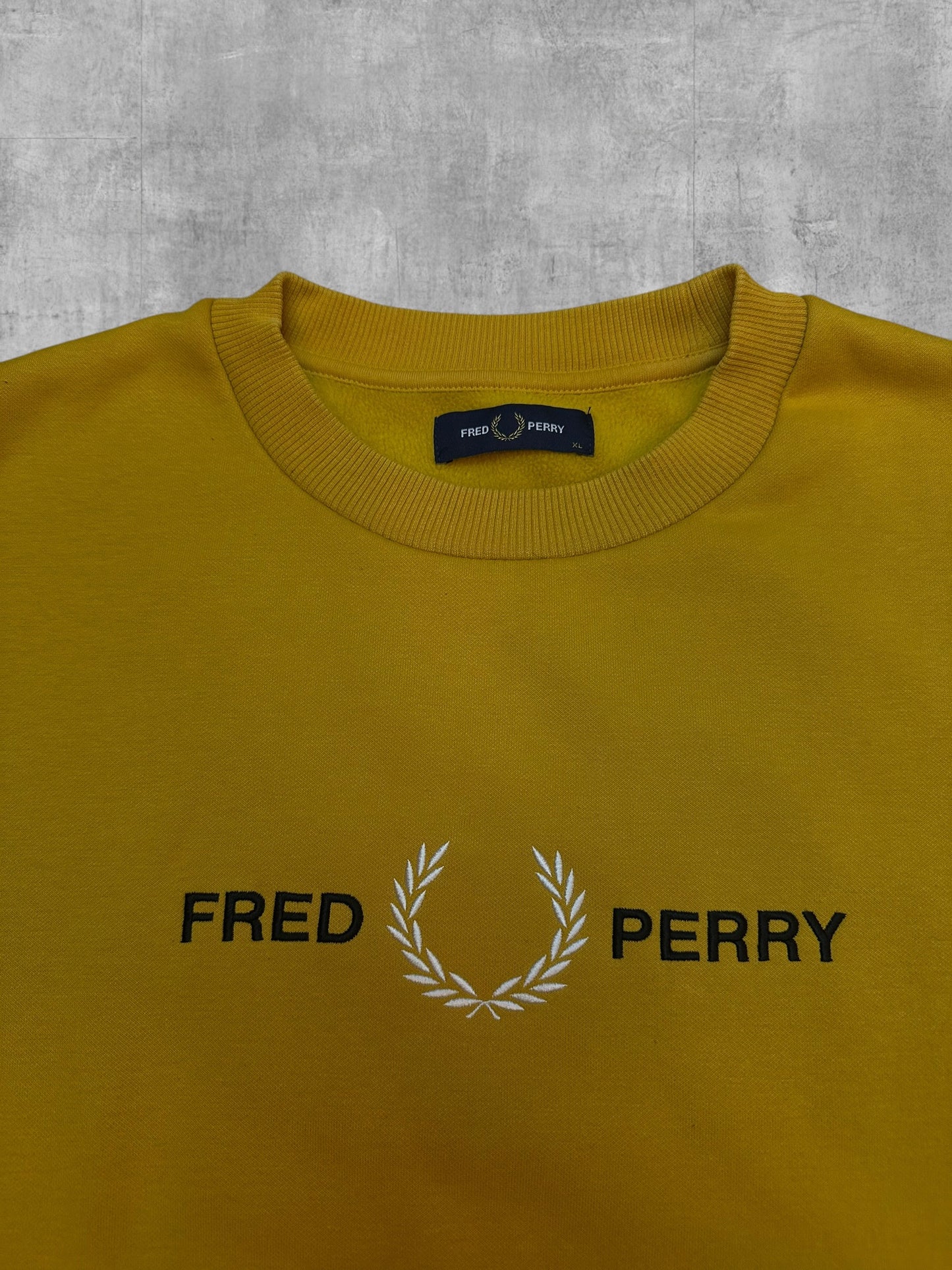 Fred Perry Sweatshirt Gold / Gelb XL