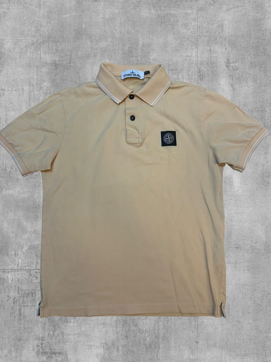 Stone Island Polo Shirt Beige S Slim Fit