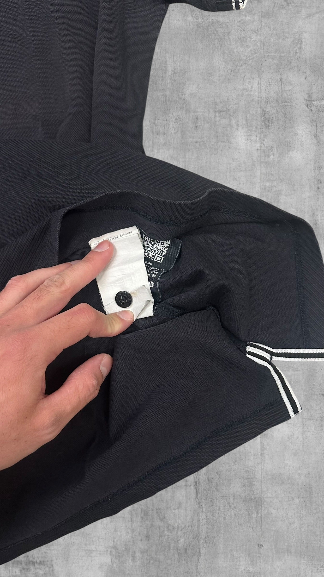 Stone Island Polo Shirt Schwarz XL Slim Fit