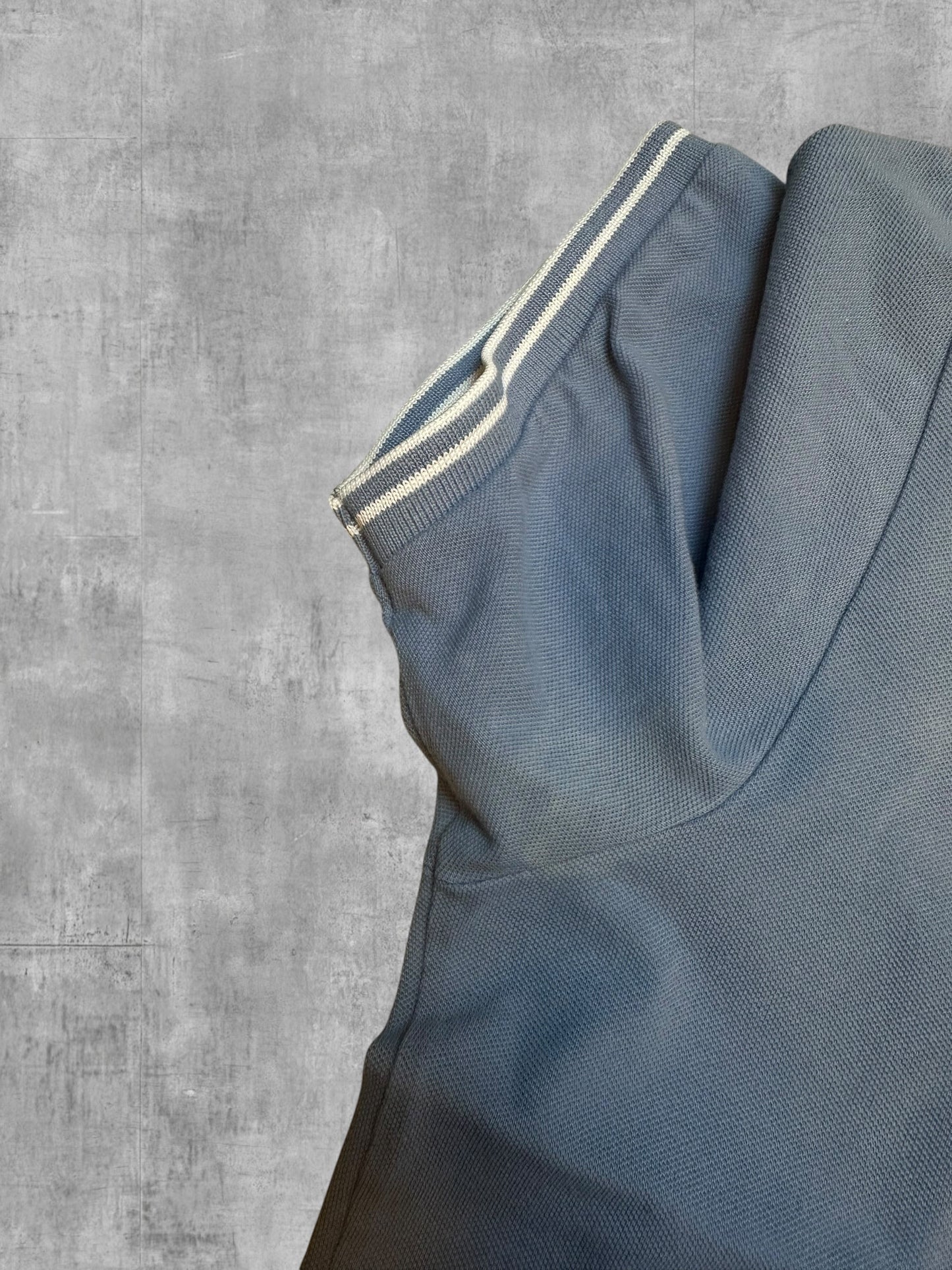 Stone Island Polo Shirt Türkisgrau Weiß M Slim Fit