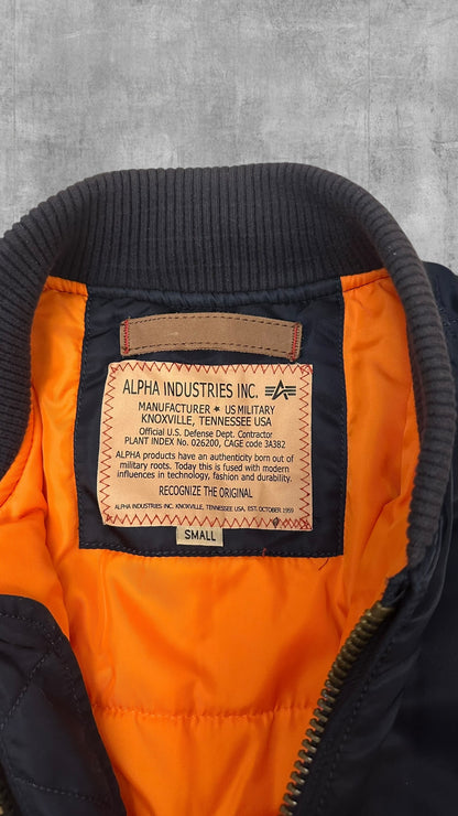 Alpha Industries Bomberjacke Navy Blau S