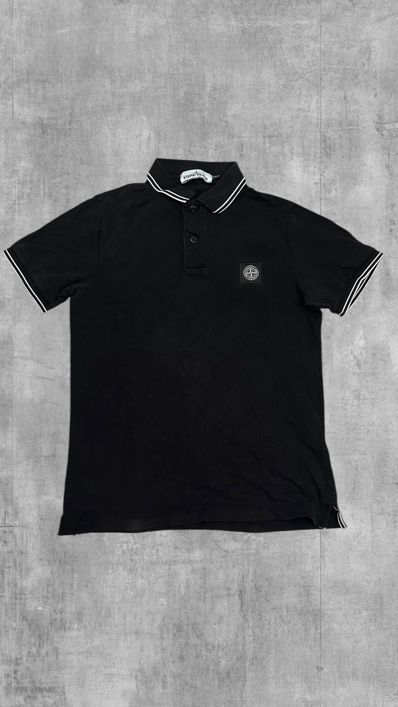 Stone Island Polo Shirt Schwarz S Slim Fit