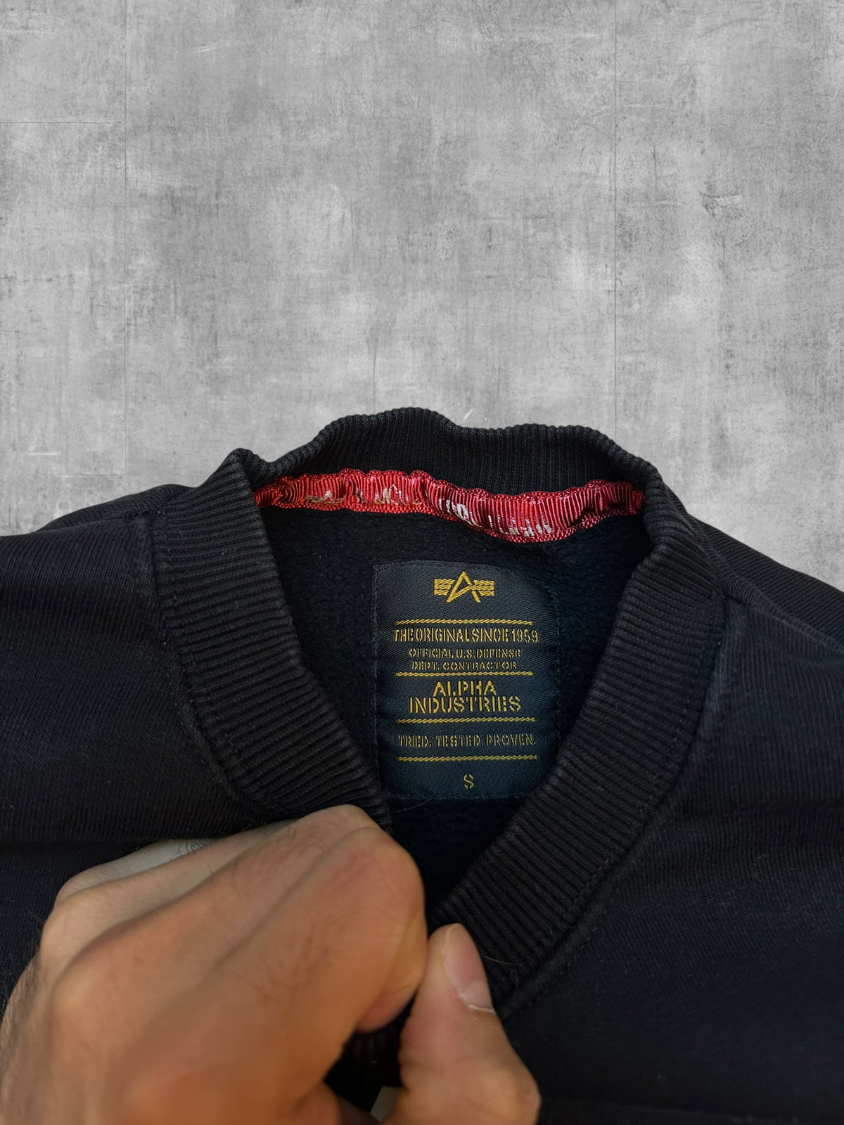 Alpha Industries Sweatshirt Schwarz S