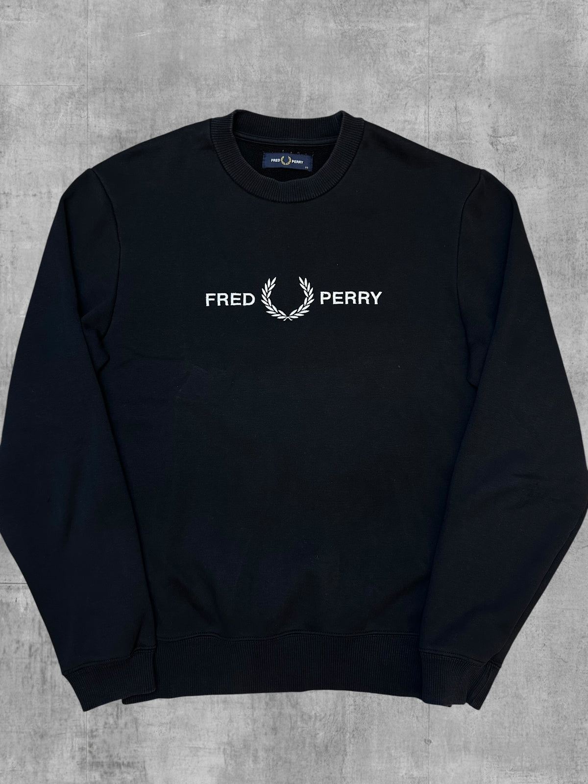 Fred Perry Sweatshirt Schwarz XS
