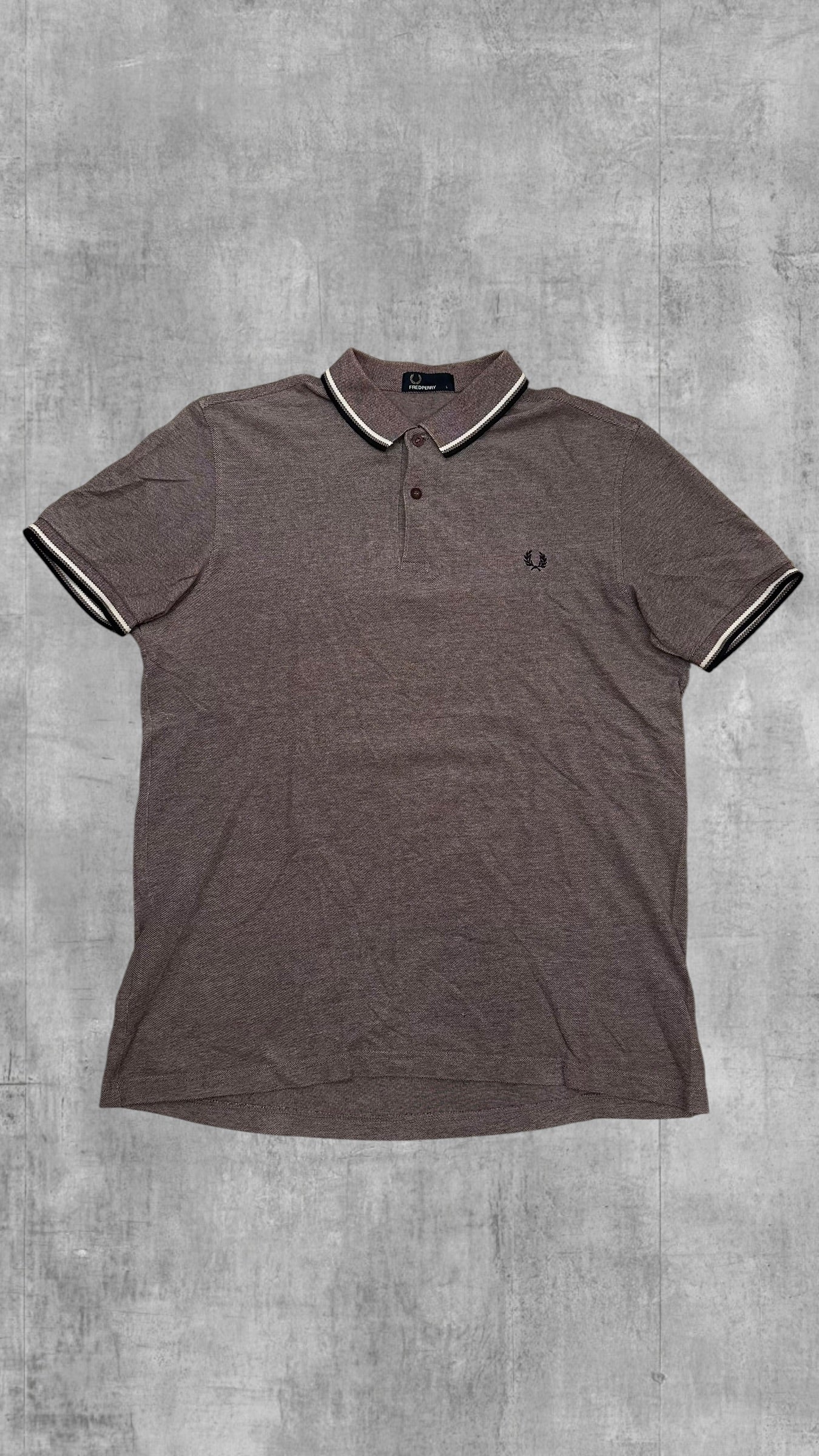 Fred Perry Polo Shirt Rose grau L
