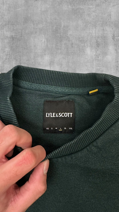 Lyle & Scott Sweatshirt Taped Dunkelgrün L