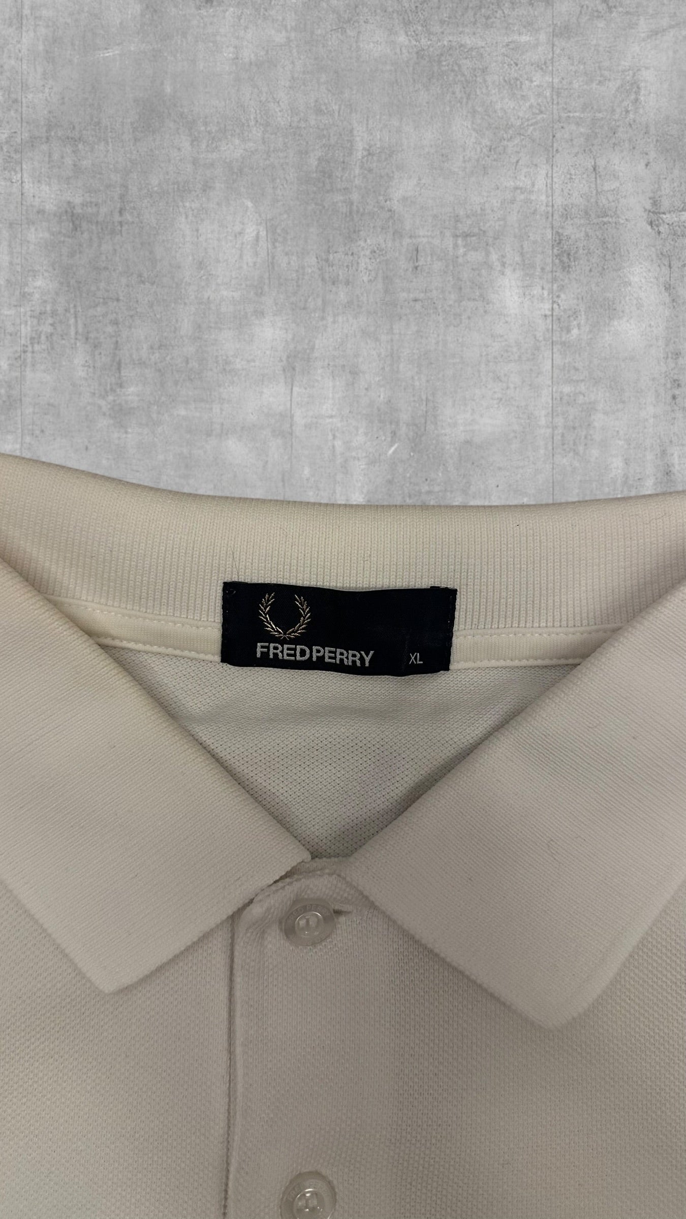 Fred Perry Polo Shirt Weiß XL