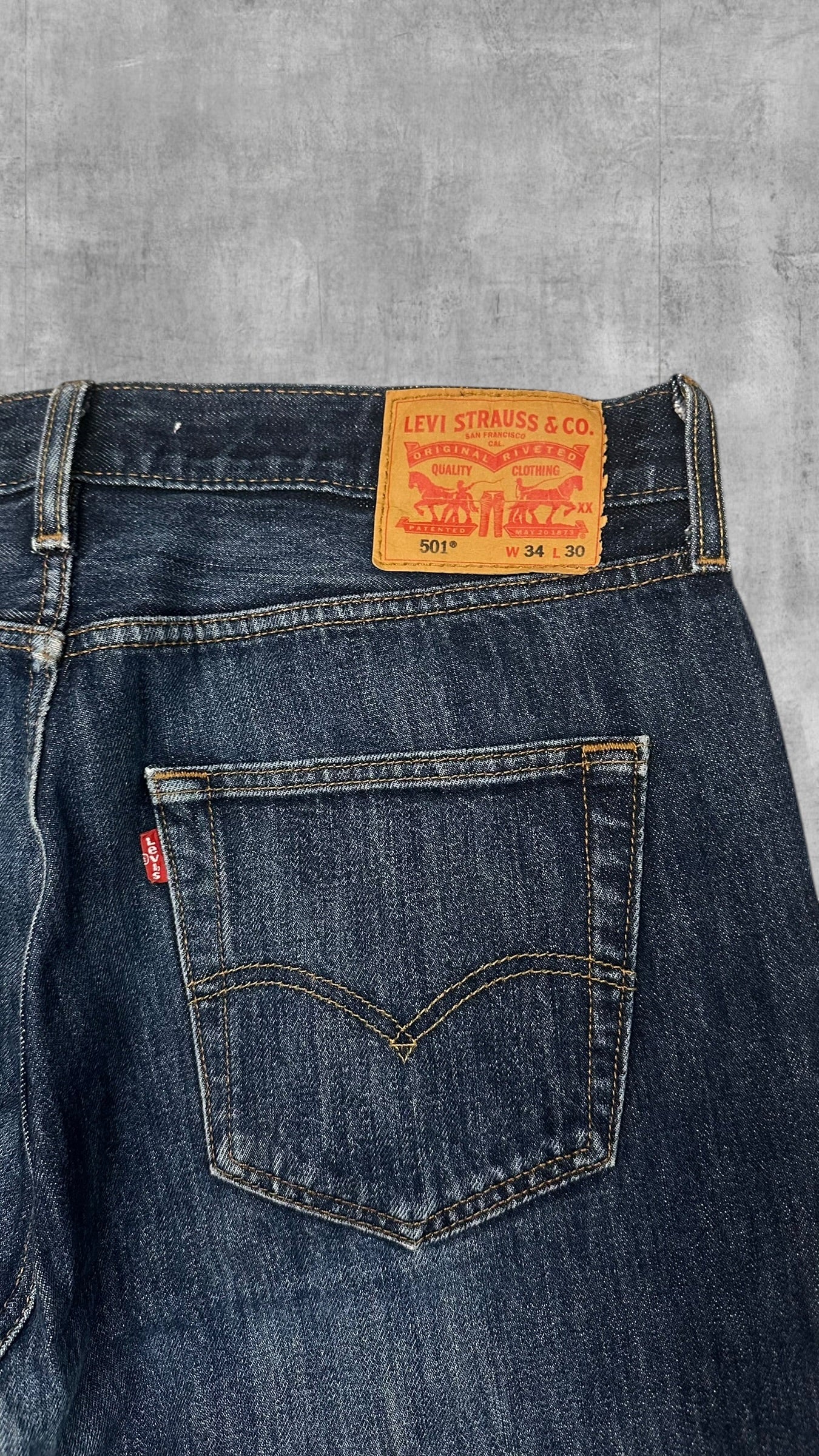 Levi’s Jeans 501 Dunkelblau W34 L30