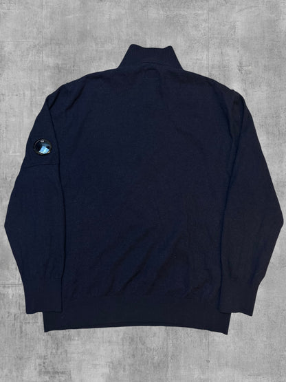 C.P. Company Half Zip Rollkragenpullover Schwarz L - XL