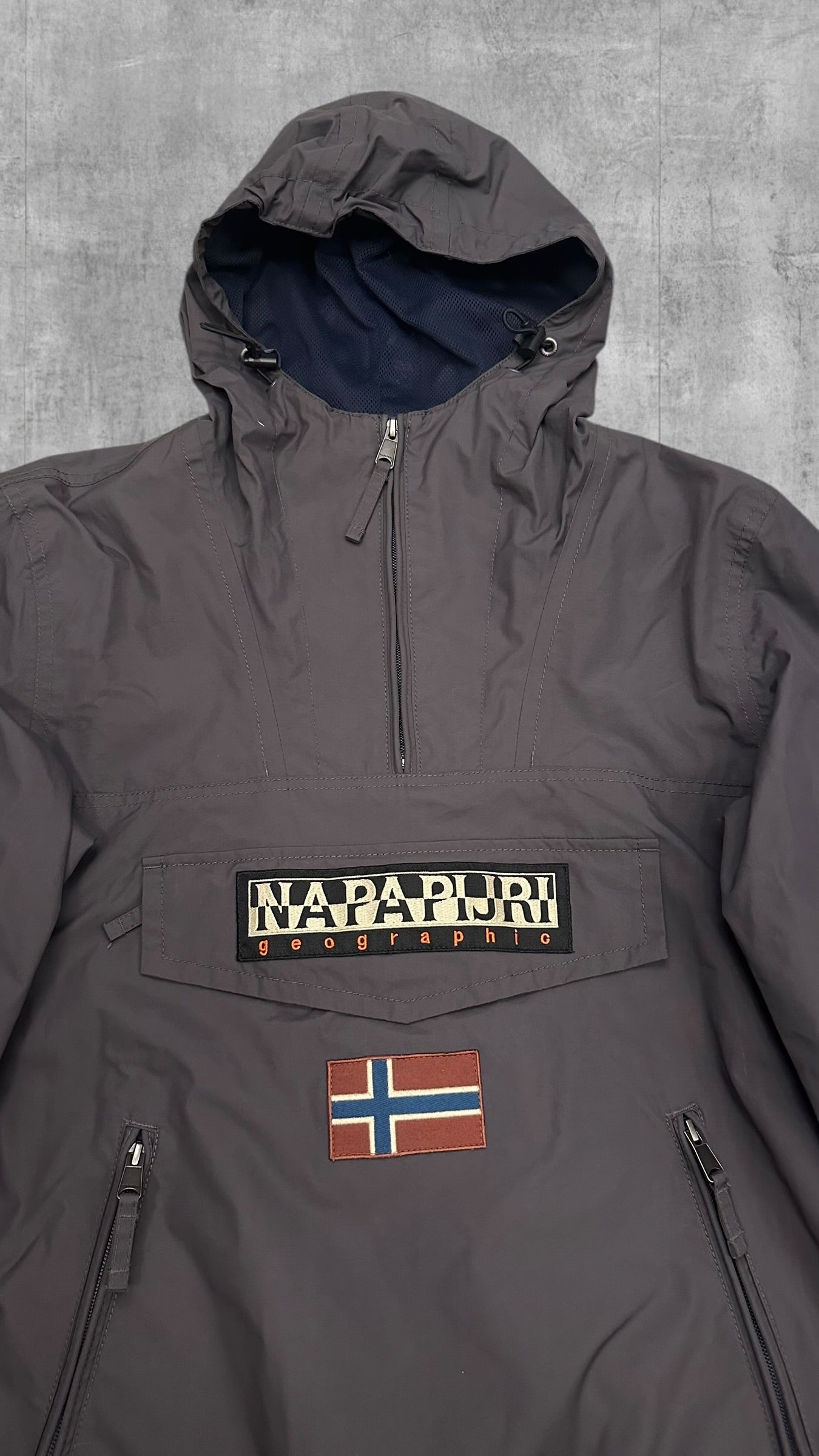 Napapijri Windbreaker Regenjacke Dunkelgrau M