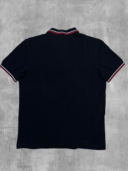 Fred Perry Polo Shirt Schwarz Rot Weiß M