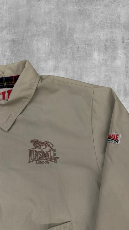 Lonsdale London Harrington Jacke Creme Weiß M
