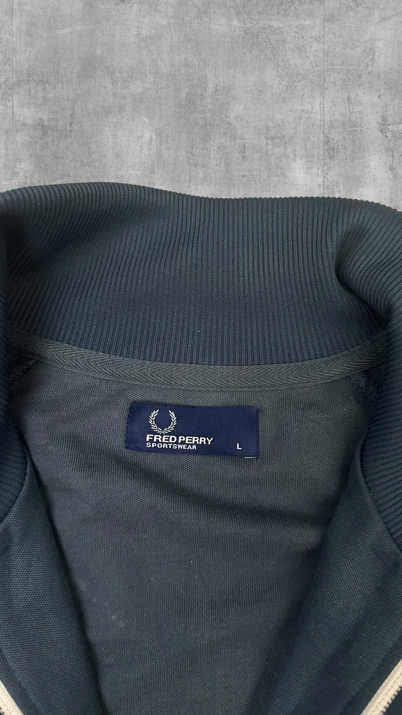 Fred Perry Trainingsjacke Dunkelgrau L