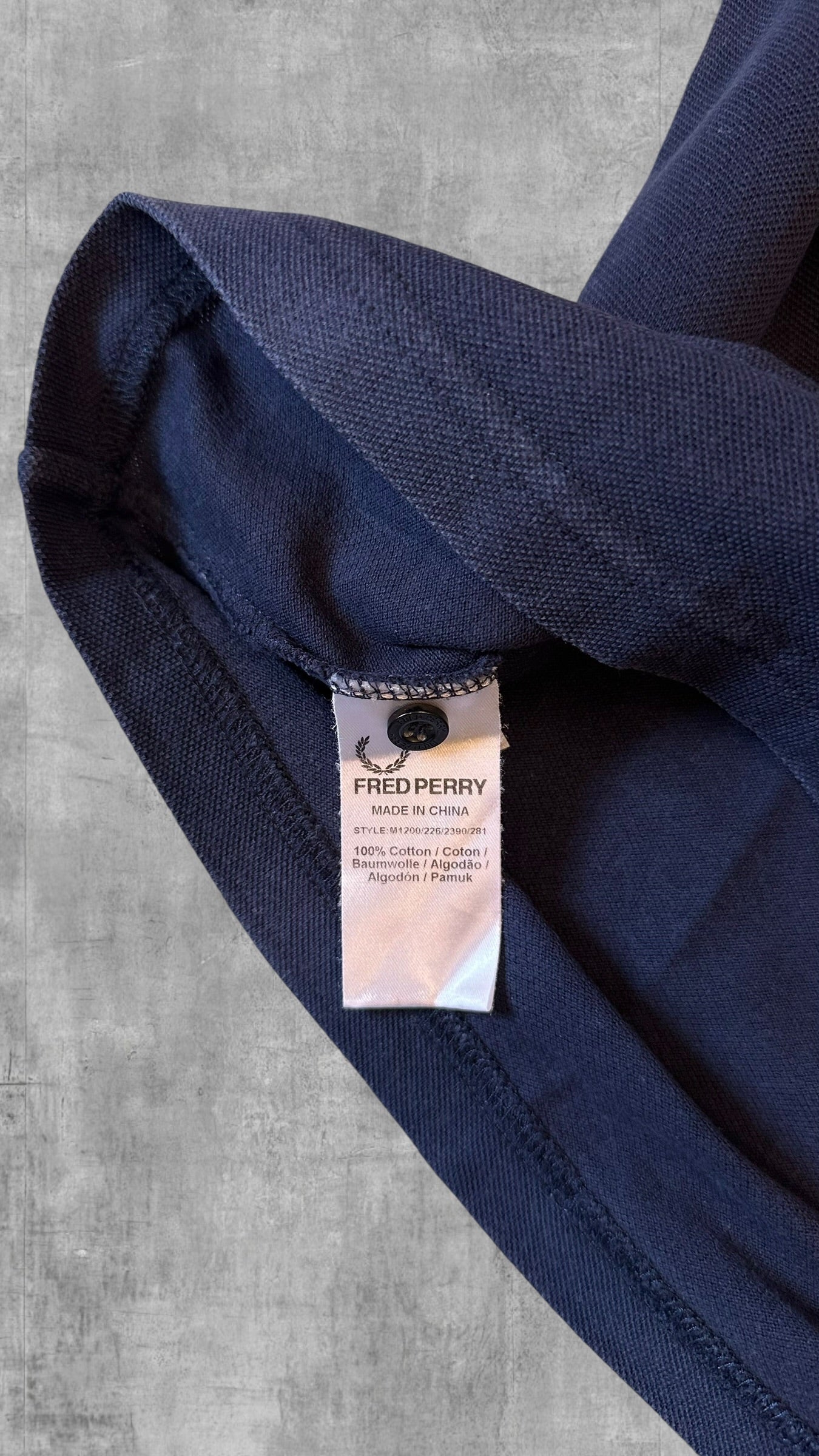 Fred Perry Polo Shirt Navy Blau S