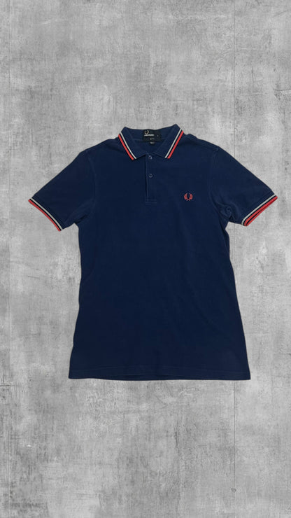 Fred Perry Polo Shirt Navy Blau S Slim Fit