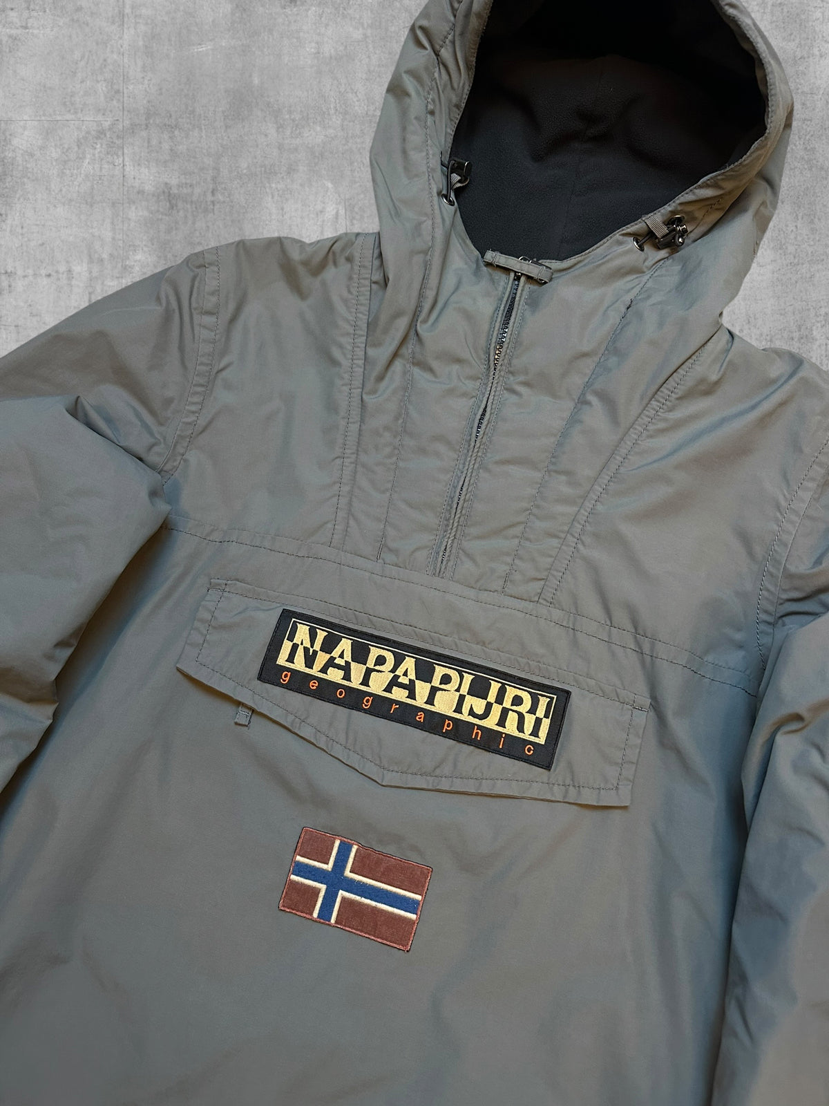 Napapijri Jacke Windbreaker gefüttert Grau S - M