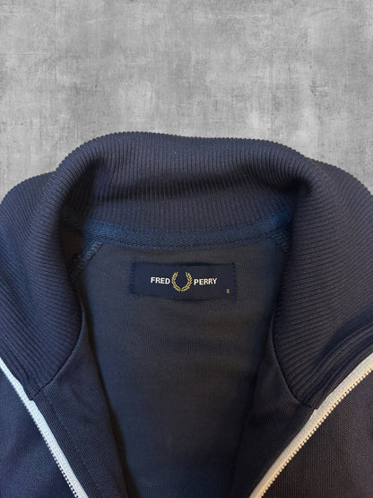 Fred Perry Trainingsjacke Taped Grau Weiß S