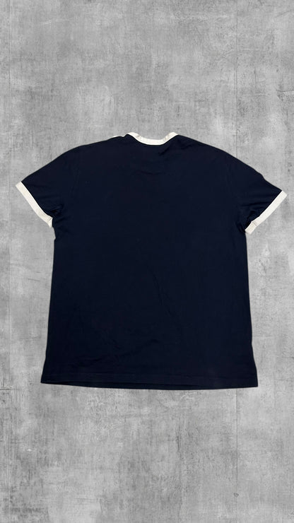 Fred Perry T-shirt taped Navy Blau Weiß M