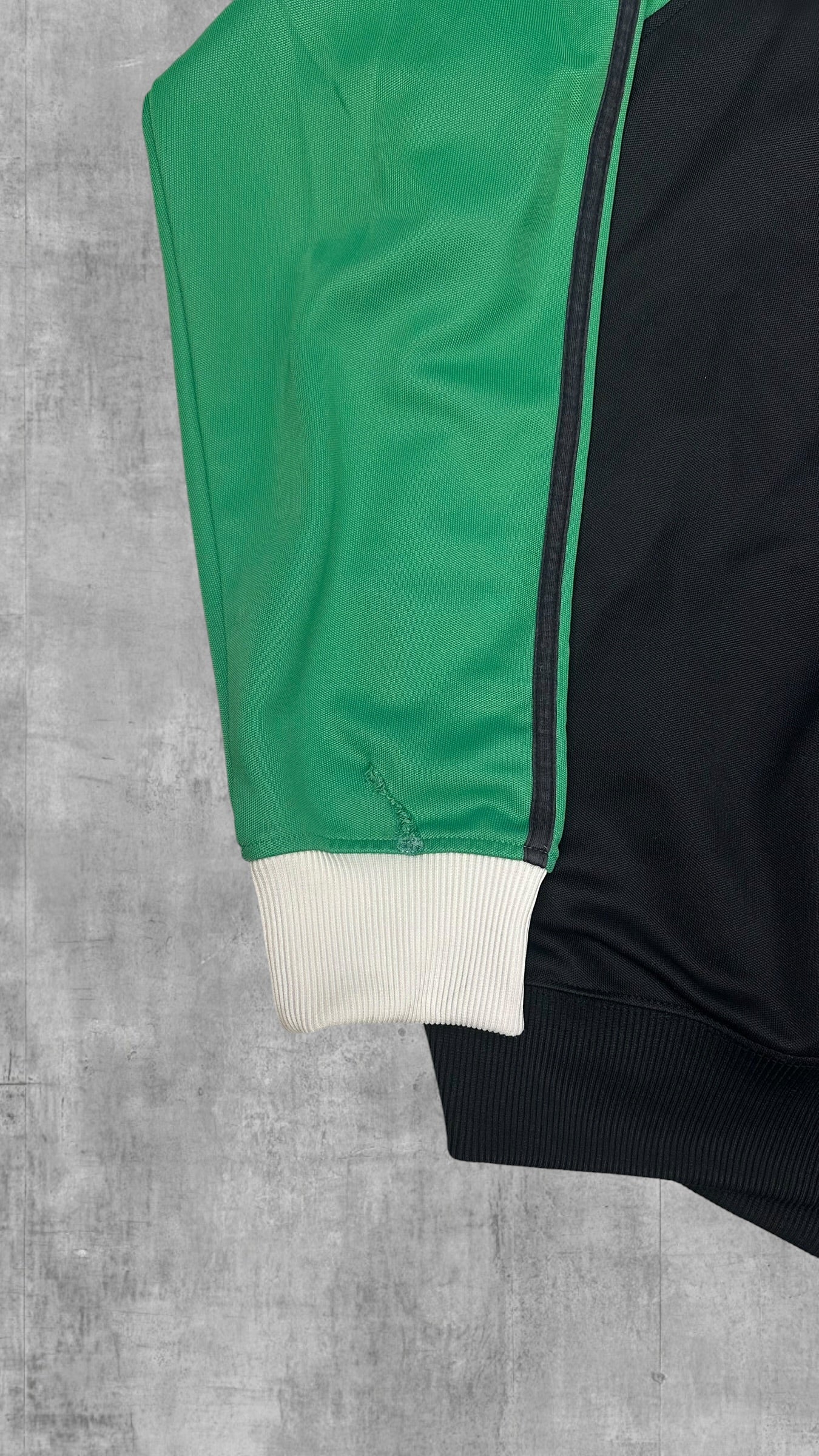 Fred Perry Trainingsjacke Taped Schwarz Grün Weiß M