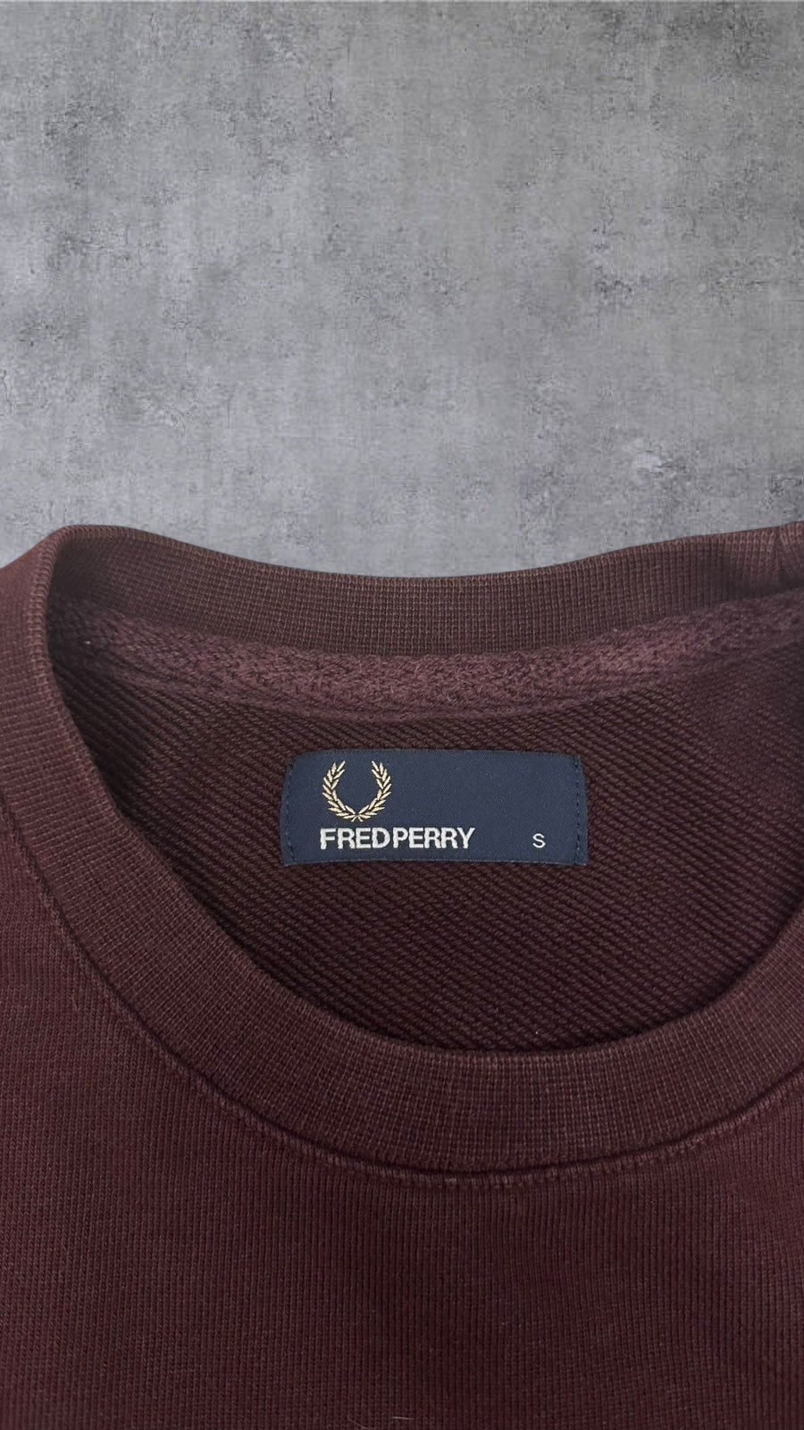 Fred Perry Sweatshirt Bordeaux Rot S