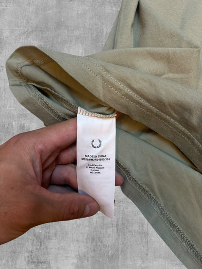 Fred Perry T-shirt Graugrün Weiß L