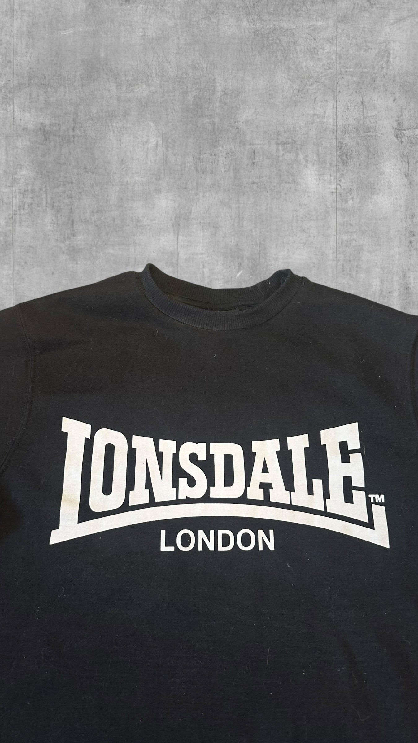Lonsdale London Sweatshirt Schwarz Weiß S