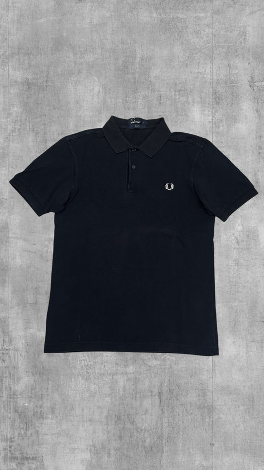 Fred Perry Polo Shirt Schwarz S Slim Fit