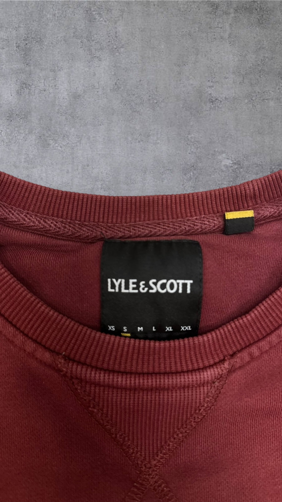 Lyle & Scott Sweatshirt Weinrot S