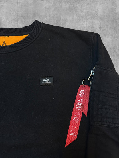 Alpha Industries Sweatshirt Schwarz M