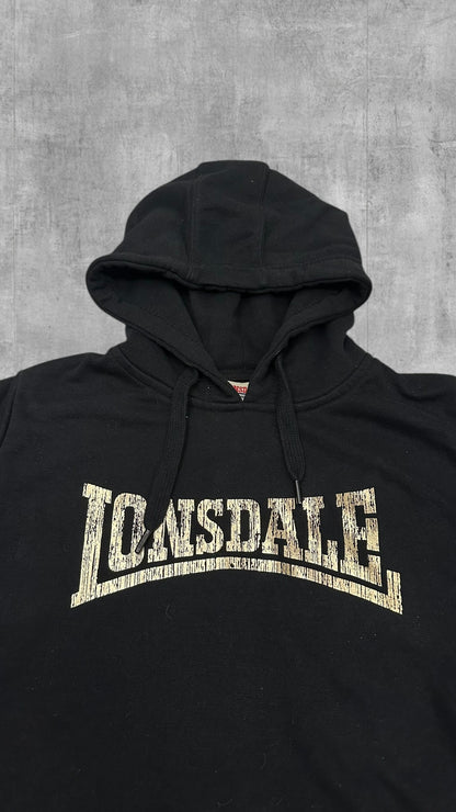 Lonsdale London Pullover Hoodie Schwarz Gold M