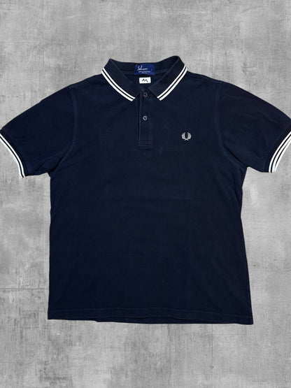 Fred Perry Polo Shirt Schwarz Weiß M