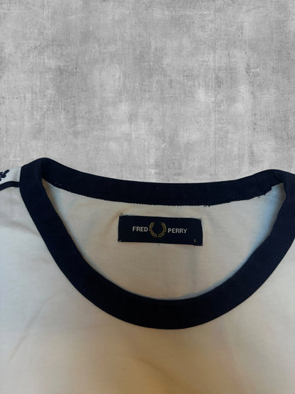 Fred Perry T-shirt taped Weiß L