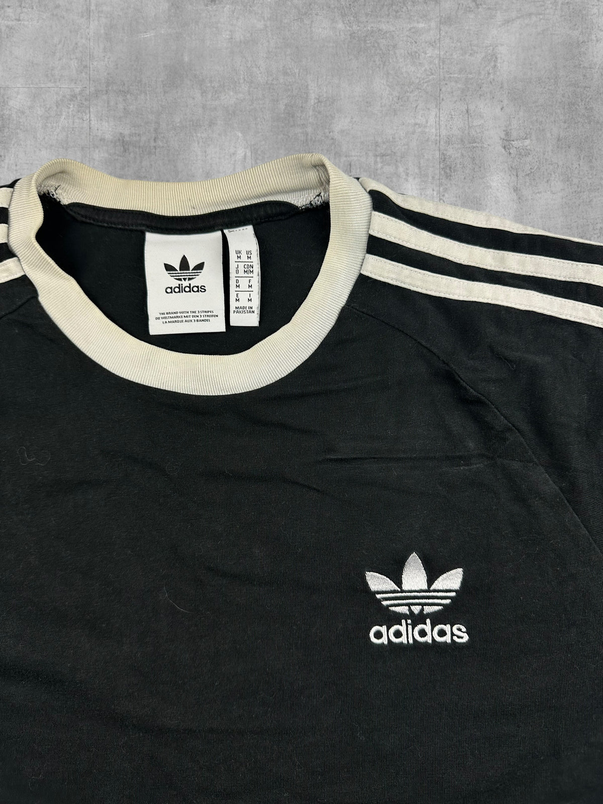 Adidas T-shirt Schwarz Weiß M