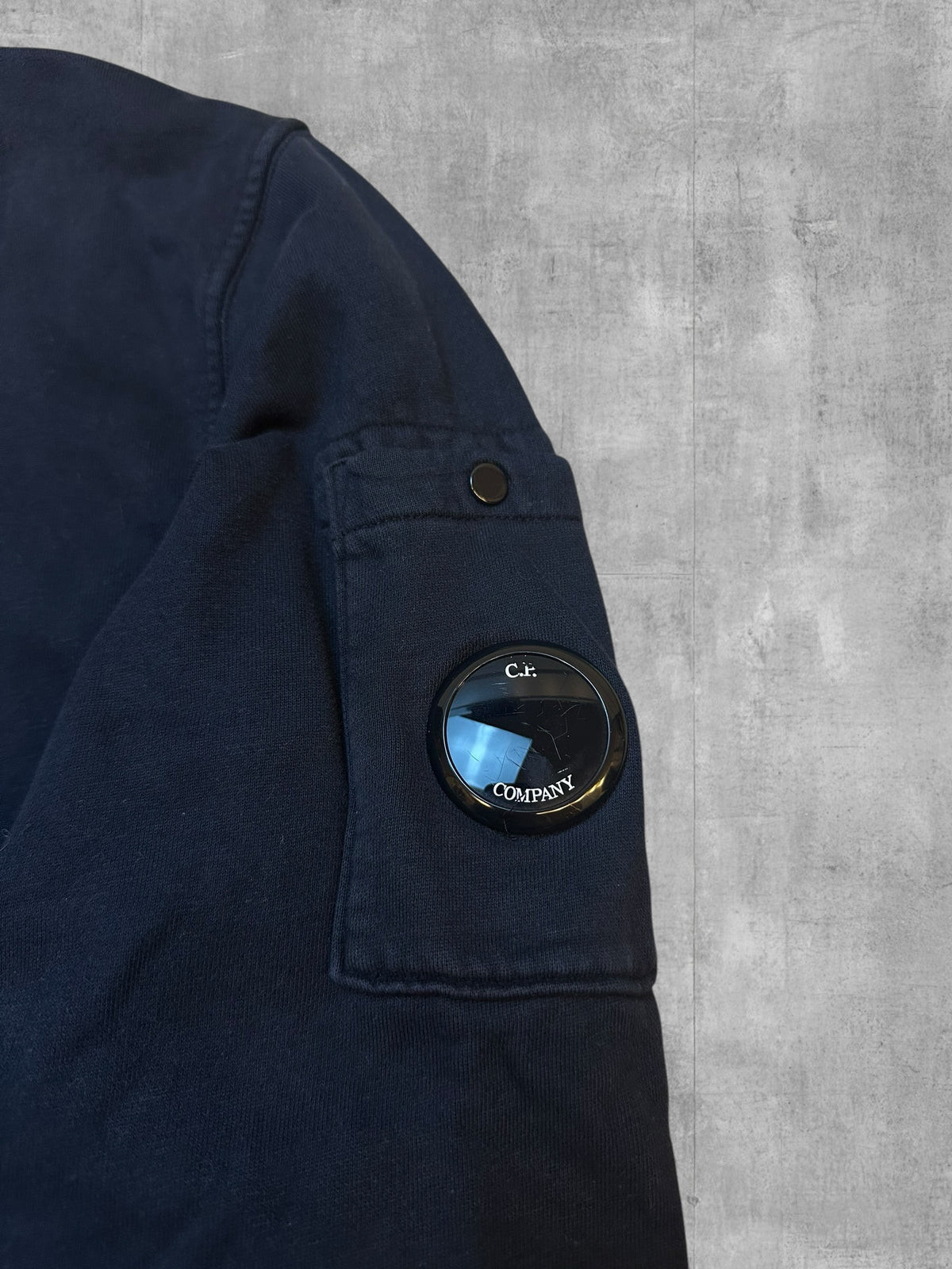 C.P. Company Quarter Zip Pullover Schwarz L