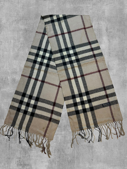 Burberry Schal Creme Weiß