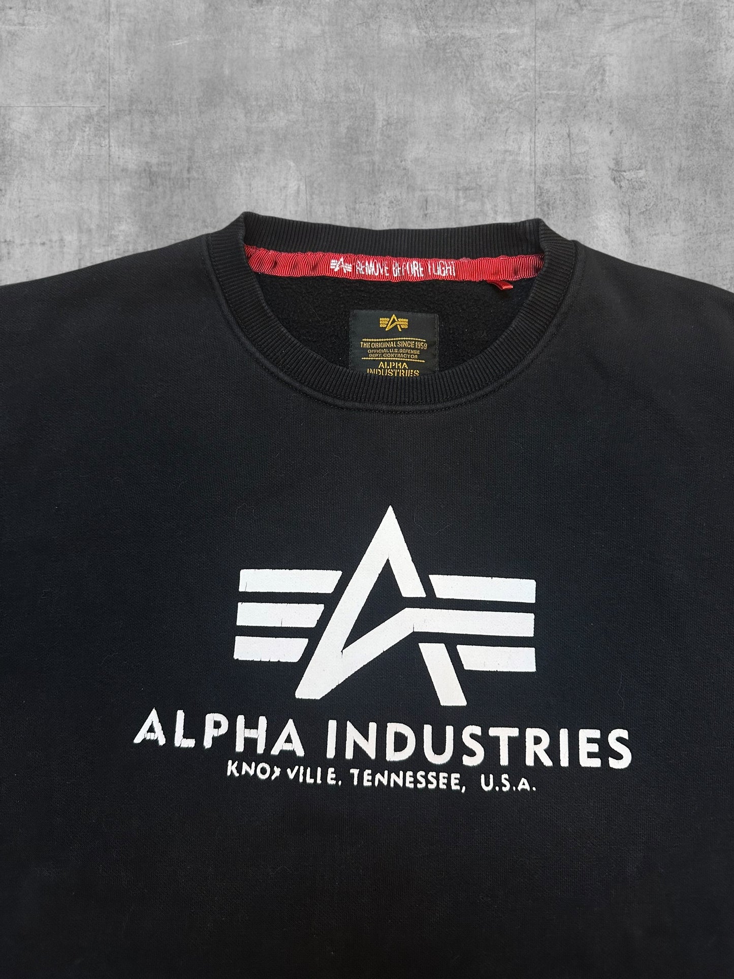 Alpha Industries Sweatshirt Schwarz L